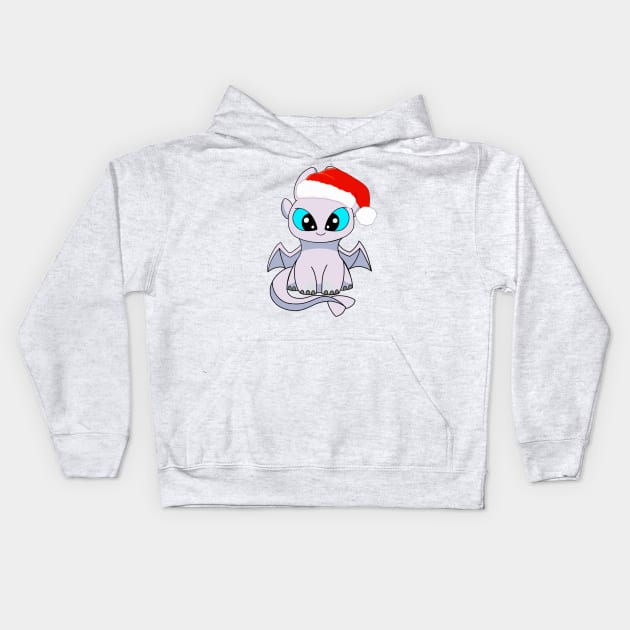 Christmas light fury dragon, how to train your dragon Christmas art, cute baby dragon, httyd Kids Hoodie by PrimeStore